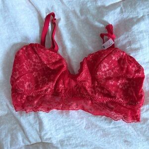Victoria's Secret Red Lace Bralette